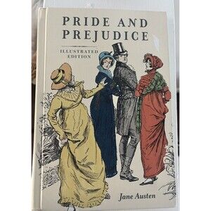 PRIDE AND PREJUDICE by Jane Austen Illustrated Edition New Hardcover Book New